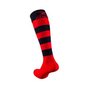 Gilbert Chaussettes Kryten II Ray&eacute; Rouge/Noir - Taille 35-39