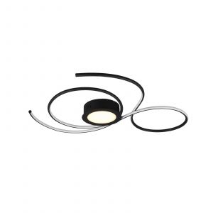 Boutica-design Plafonnier Jive Noir mat 1x48W SMD LED