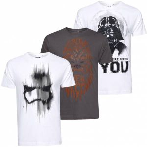 STAR WARS Hommes T-shirt Lot de 3 FBMPK647MUL