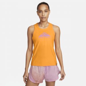 Nike Débardeur de trail Dri-FIT pour Femme - Jaune - Taille M - Female