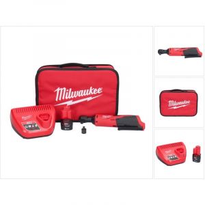 Milwaukee M12 IR-201B batterie cliquet 12 v 47 Nm 3/8'' + 1x batterie 2,0 Ah + chargeur + sac (4933448110 )