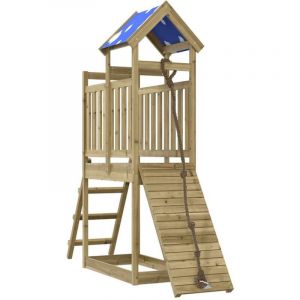 VidaXL Aire De Jeux D'ext&eacute;rieur Bois De Pin Impr&eacute;gn&eacute;