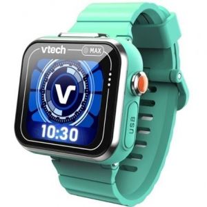 Vtech Montre connect&eacute;e Kidizoom Max &agrave; &eacute;cran tactile et double cam&eacute;ra, couleur aigue-marine