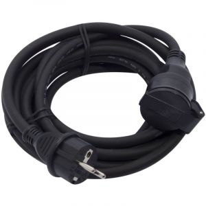 Chacon Rallonge prolongateur ho7rn-f 3 x 1,5 mm² - 5 m - noir