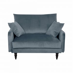 Image de Fauteuil Camif XXL Olie Bleu gris