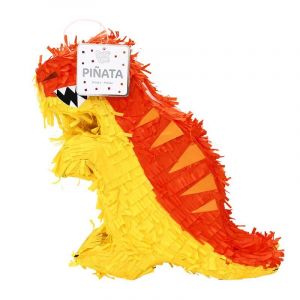 Pinata Déco "Dinosaure" 53cm Rouge & Orange Prix