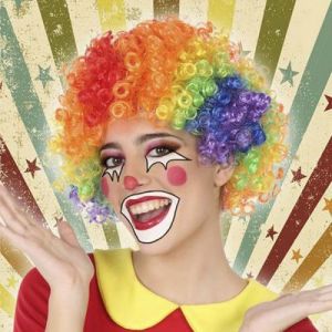Bigbuy Perruques Clown Multicouleur Carnival