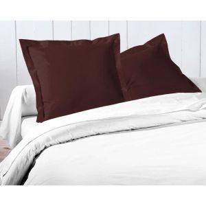 Lovely Home Lot de 2 taies d'oreiller - LH71588 - 73 x 73 cm - Marron