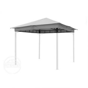 Intent24 Toit de rechange pour tonnelle de jardin Sunset Classic 03x03, gris perle
