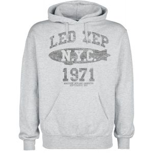Sweat-shirt &agrave; capuche de Led Zeppelin - LZ College - S &agrave; XXL - pour Homme - gris