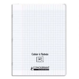 Oxford Cahier Office C9- 24x32 - 48 pages - 90g - seyès - couverture polypro incolore - avec rabat