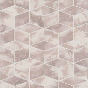 A.S. Creation Papier peint intiss&eacute; 378632 Metropolitan Stories 2 - Geometrisch Rose Argent - 10,05 x 0,53 m