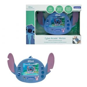 Lexibook Disney Stitch Cyber Arcade Motion Console Portable avec contrôle gestuel, écran LCD couleur 2.8'' et 50 jeux inclus dont 10 de l’univers Disney Sti