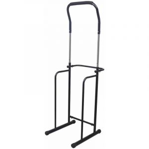 Image de Station a dips reglable 175 224 cm sport fitness musculation noir