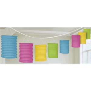 Guirlande lanternes fluo (3.6m)