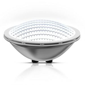 LyLmLe LED Piscine PAR56,30W Projecteur Piscine Etanche IP68 Lampe de Piscine Submersible Lumière 12V DC/AC, 6000K Blanc Froid