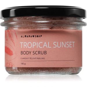 Almara Soap Body Scrub K&ouml;rper-Peeling mit Zucker bei Cellulite mit Duft Tropical Sunset 180 g