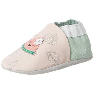 Robeez Garçon Fille FRUIT'S Party Chausson, Rose Clair Vert Clair, 28 EU