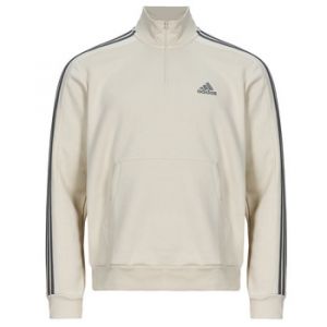 Adidas Sweat-shirt Essentials Fleece 3-Stripes 1/4-Zip Sweatshirt Beige - Taille EU S,EU M,EU L,EU XL,EU XS
