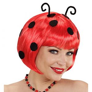Widmann W MILANO Party Fashion - 02082 - Perruque Coccinelle, Cheveux synth&eacute;tiques, Bob, Coiffures courtes, Perruque cheveux courts femme, Costume animalier