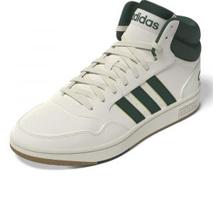 Adidas Homme Hoops 3.0 Mid Classic Vintage Shoes, Blanc(Core White/Collegiate Green/Gum4), 45 1/3 EU