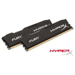 Kingston HX318C10FK2/8 - Barrettes mémoire HyperX Fury 2 x 4 Go DDR3 1866 MHz CL10 DIMM 240 broches