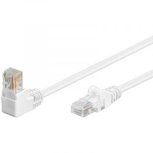 Goobay Câble Réseau UTP CAT5E Coudé 5m Blanc