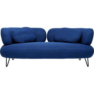 Kare Design Canap&eacute; 2 places en polyester bleu