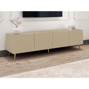 Pascal Morabito Meuble tv avec 4 portes - Beige - norsim de