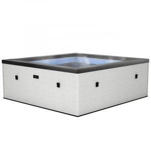 NetSpa Spa semi-rigide Idaho - 6 places Coloris Pebble Blanc 140 Airjets massants