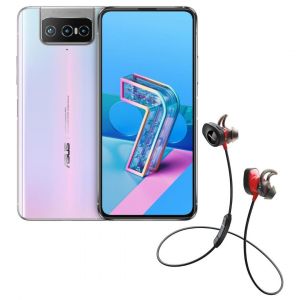 Asus Zenfone 7 Blanc + Bose SoundSport Wireless Pulse Rouge
