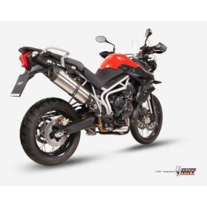 Mivv Silencieux Suono inox/casquette carbone Pour Triumph Tiger 800