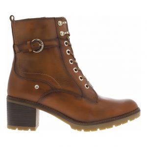 Pikolinos Bottines FEMME en cuir brandy et à lacets