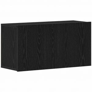 Image de VidaXL Meuble Tv Chêne Noir 80x30x41 Cm Bois D'ingénierie