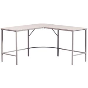 Made by Woood Bureau d'angle en bois et métal L135cm beige