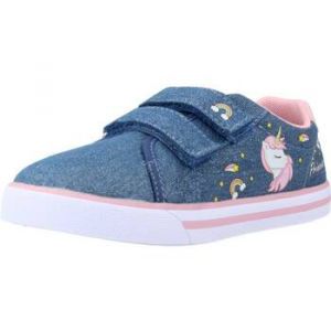 Chicco Baskets pour Fille, avec Fermeture à Double Scratch, Chaussures pour Filles, Conçues en Italie, Tissu en Jean 1, 22 EU