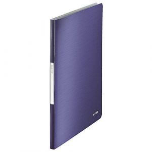 Leitz Reliure Protège-Documents A4, 20 Pochettes, 40 Pages, Pochettes Transparentes, Bleu Titan, Style, 39580069