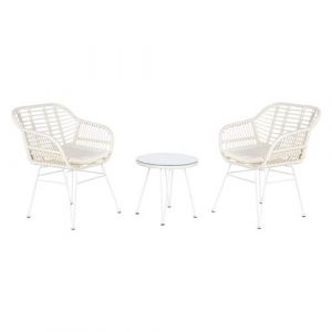 Ensemble table avec 2 chaises DKD Home Decor