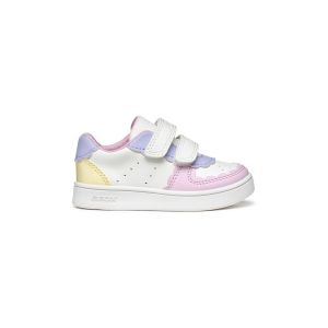 Geox Bébé Fille B ECLYPER Girl A Basket, White/Lt Yellow, 23 EU