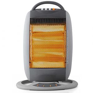 Suinga - Radiateur Halogène Oscillant, 1200W Orbegozo, Basse Consommation, Silencieux, Panneau de Commande et Poignée de Transport