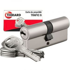 Thirard - Lot de 3 cylindres s?entrouvrant Trafic 6 pour serrure de porte haute securite 12 cles identiques Taille - lot de 3 - 30x40mm