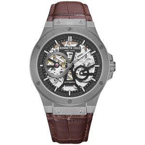 Kenneth Cole Montre Homme Automatic - KCWGE0033502 Bracelet Cuir Marron
