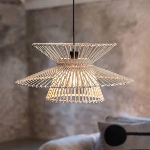 Markslojd Suspension Duplici, naturel, bambou, &Oslash; 57 cm, E27