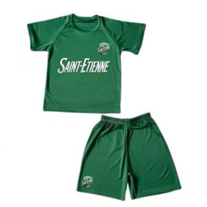 Ensemble Football Enfant - Inspiré De Saint-Étienne - Maillot Et Short Vert (Taille 4 Ans,Couleur Vert)