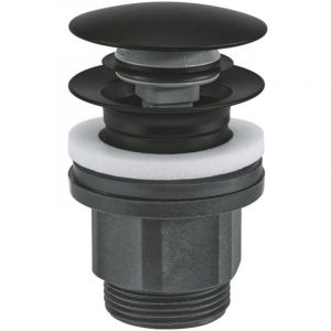 Grohe Bonde lavabo - 63mm - push open - Noir mat