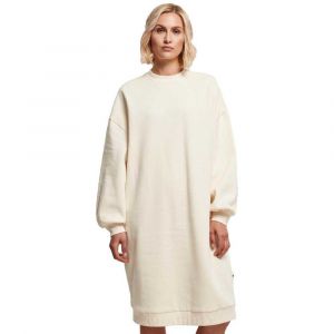 Urban classics Robe Midi Manche Longue Organic Oversized S White Sand