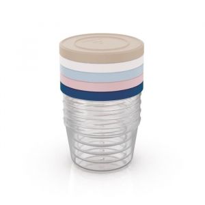 Thermobaby Lot de 5 boîtes de conservation 250ml pour Bébé - Compatibles Micro-ondes, congélateur, lave-vaisselle - Empilables