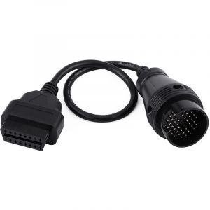 Jeffergarden Cble de diagnostic de connecteur adaptateur OBD2 38 broches à 16 broches pour Mercedes Benz