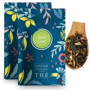 Comptoir français du thé - Japan Lime - 2x100 grammes de thé vert vrac aromatisé au citron