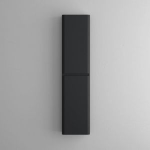 Image de Mai & Mai Meuble de Salle de Bains Meuble Colonne de Rangement Murale Armoire Haute 35x20x150cm Noir Mat Lucca